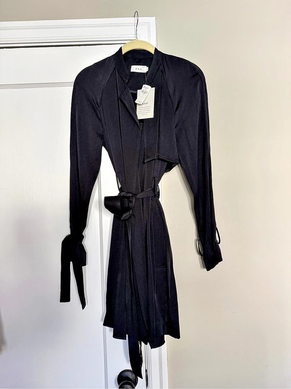 A.L.C. Wrap Dress in Black Size 0 NWT